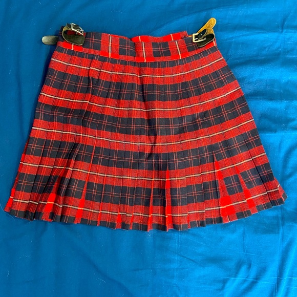 Vintage RJ McCarthy 100% Wool School Girl Kilt Skirt - Picture 1 of 6